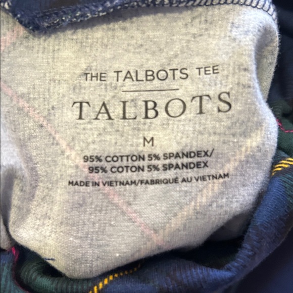 Talbots Multicolor Plaid turtleneck, size medium - Picture 3 of 3